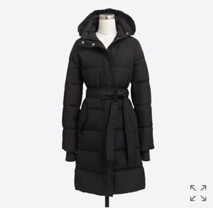 J.Crew Black Belted Puffer- Used