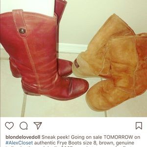 Genuine Frye boots size 8 & Genuine UGG boots 7