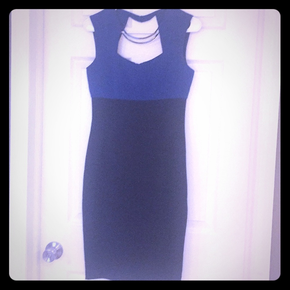 Bcbg color block knee length dress