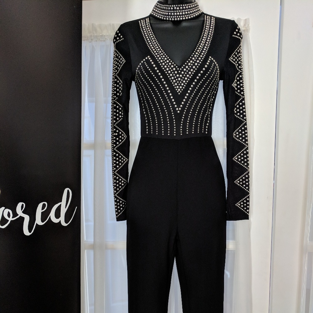Black studded jumper