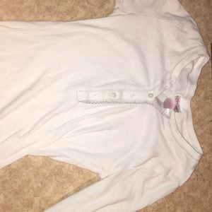 White Longsleev button down justice