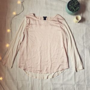 ❄️ Ann Taylor polka dot blouse
