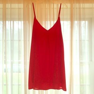 Tobi Flowy Red Dress