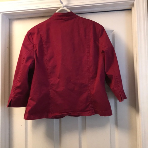 Red  crop jacket - Picture 3 of 3