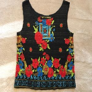 Colorful textured top