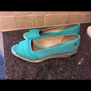 Lifestride Wedges. Turquoise Color. Size 7.