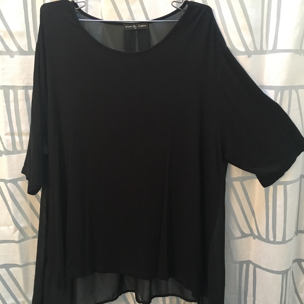 Black Top Dressy or Casual Size 2X