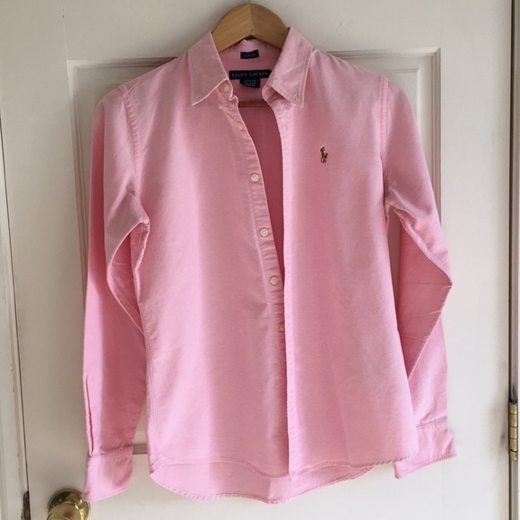 Ralph Lauren Tops - Pink Ralph Lauren Oxford, Slim Fit Size 10