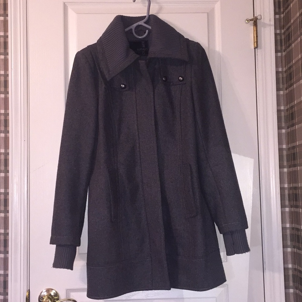 Mid length wool (60%) women's coat