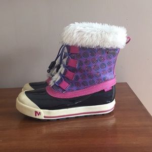 Girls winter snow boots weatherproof