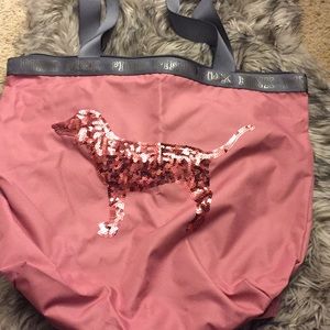 New pink carrier bag