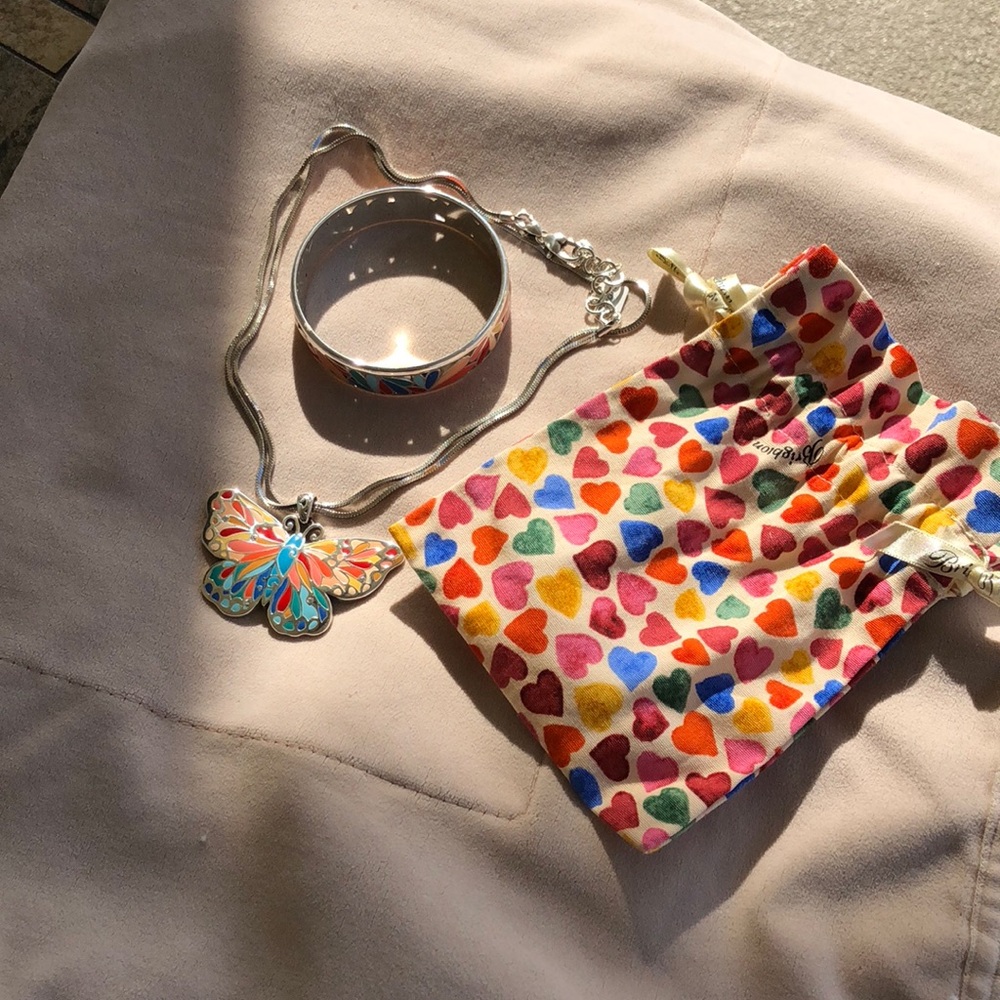 Brighton Butterfly necklace & bracelet never worn