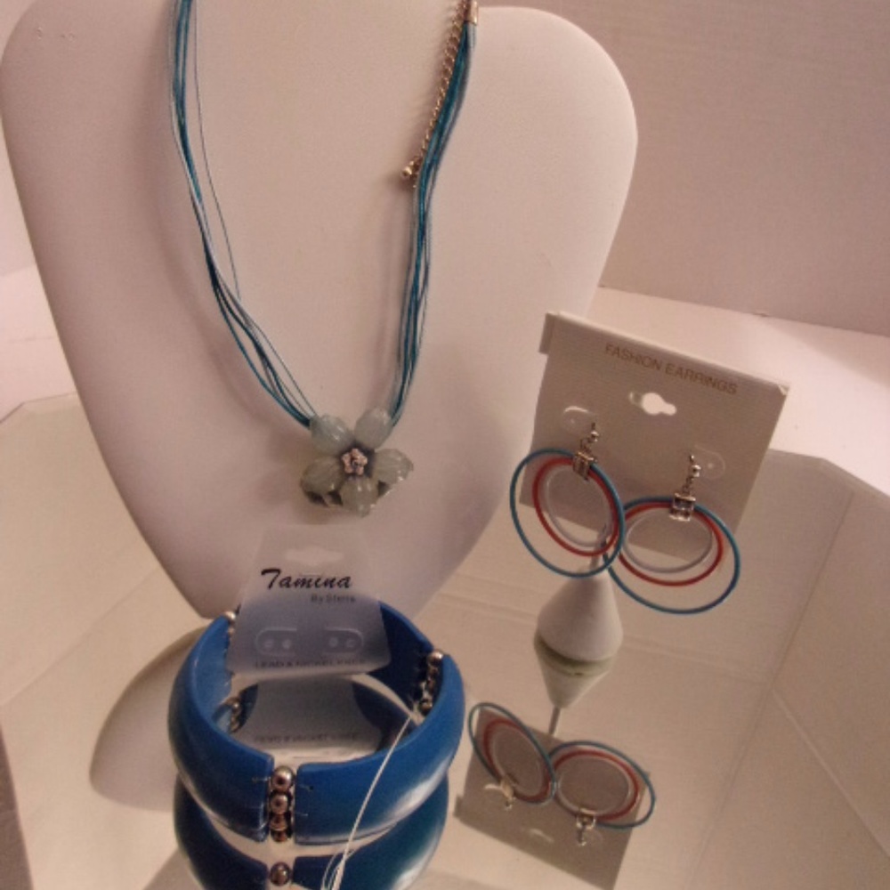 NWTS TAMINA NECKLACE EARRINGS & BRACELET