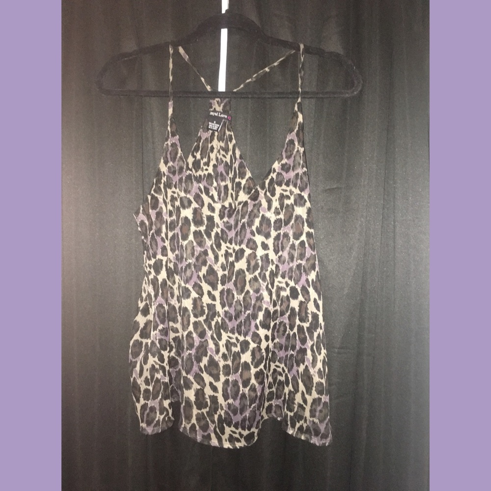 Royal Love Cheetah Flowy Tank