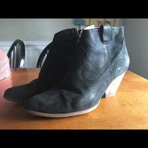Frye black booties