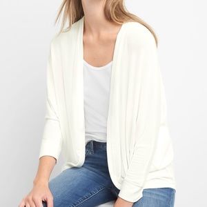 GAP White Open Cardigan
