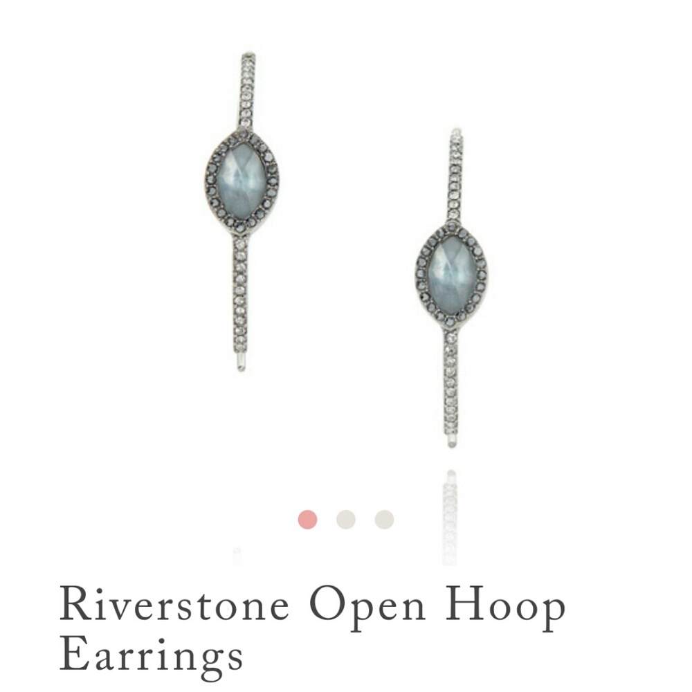 Riverstone Open Hoop Earrings by Chloe&Isabel