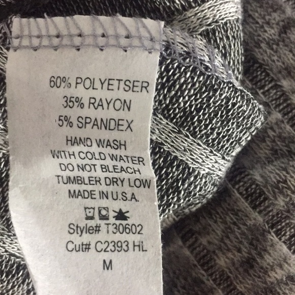 Gray cold shoulder tunic - Picture 3 of 4