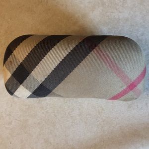 Burberry sunglasses case. No sunglasses included.