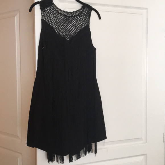 Black fringe romper - Picture 3 of 4