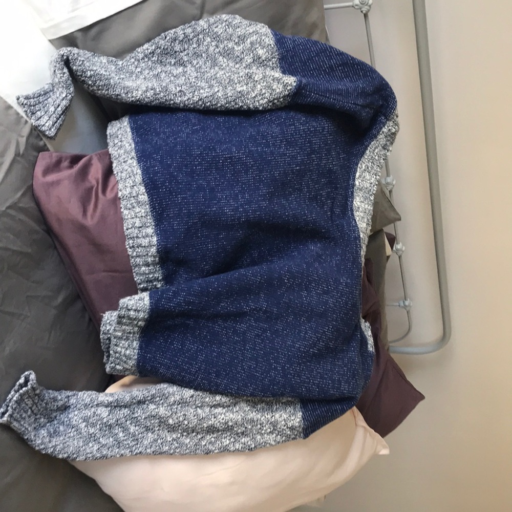 Zara sweater - blue/heather blue