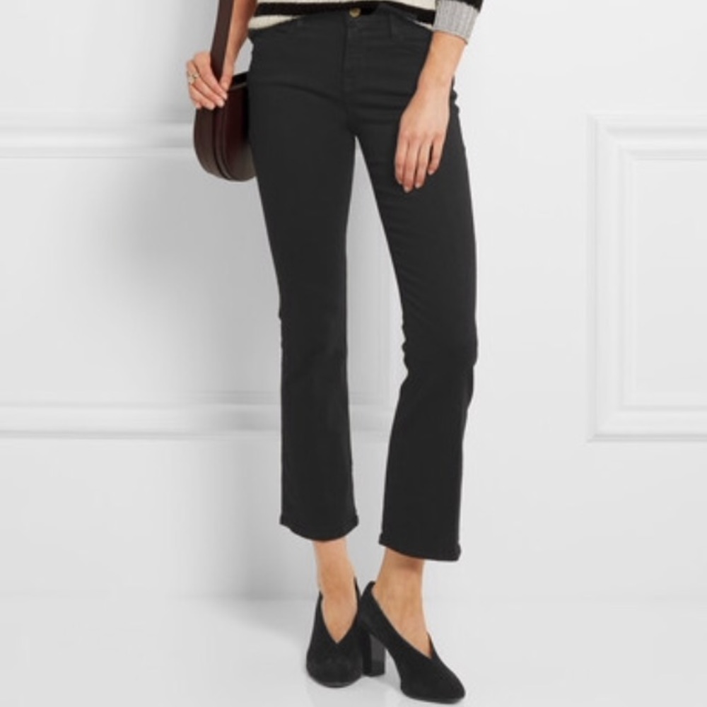 Frame Black Le Crop Mini Boot Jeans