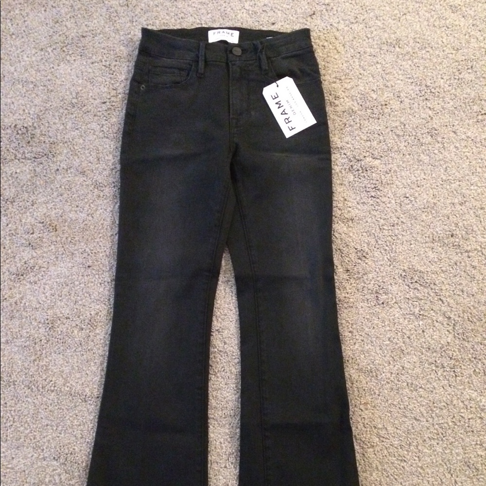 Frame Black Le Crop Mini Boot Jeans - Picture 6 of 7