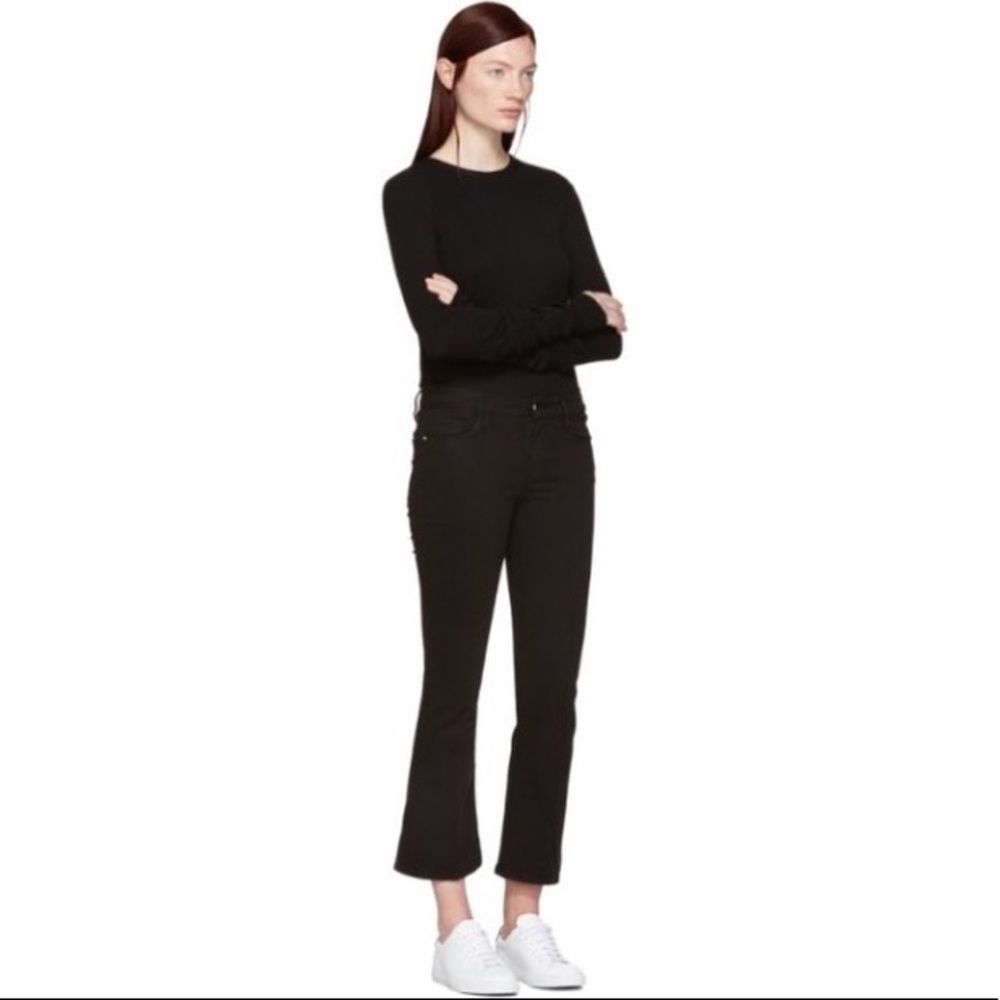 Frame Black Le Crop Mini Boot Jeans - Picture 2 of 7