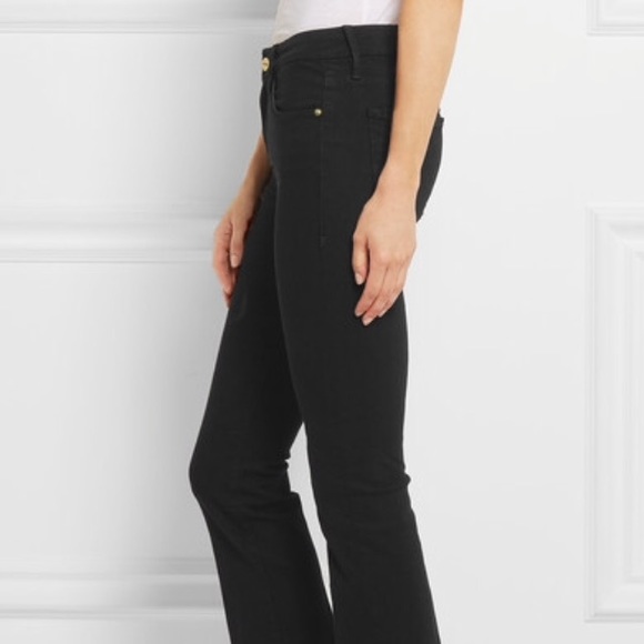 Frame Black Le Crop Mini Boot Jeans - Picture 4 of 7