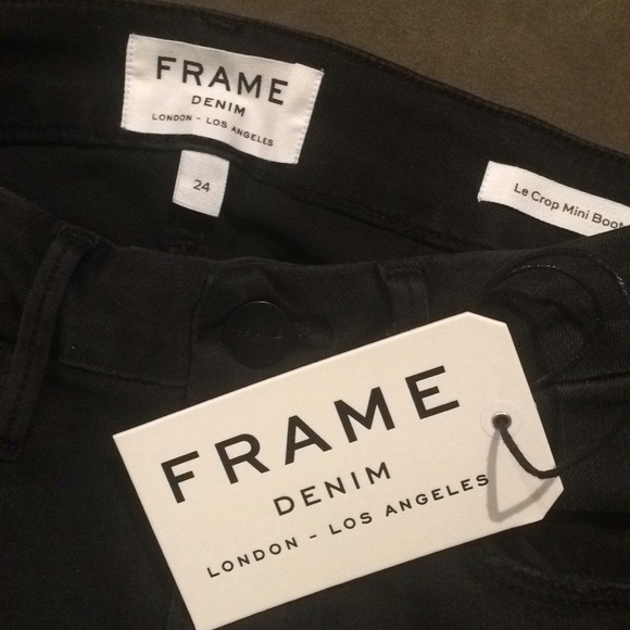 Frame Black Le Crop Mini Boot Jeans - Picture 7 of 7