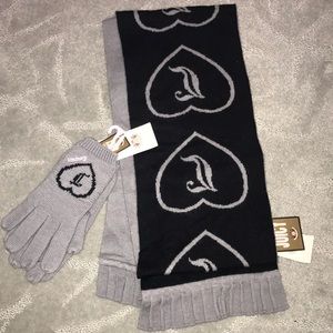 Juicy Couture Scarf and Gloves Set