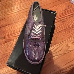 Sequin low top vans