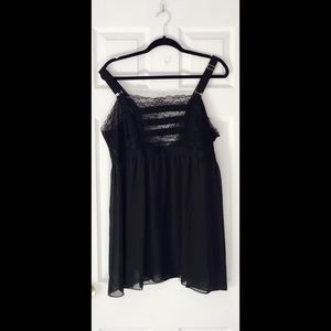 Black lace and strappy lingerie