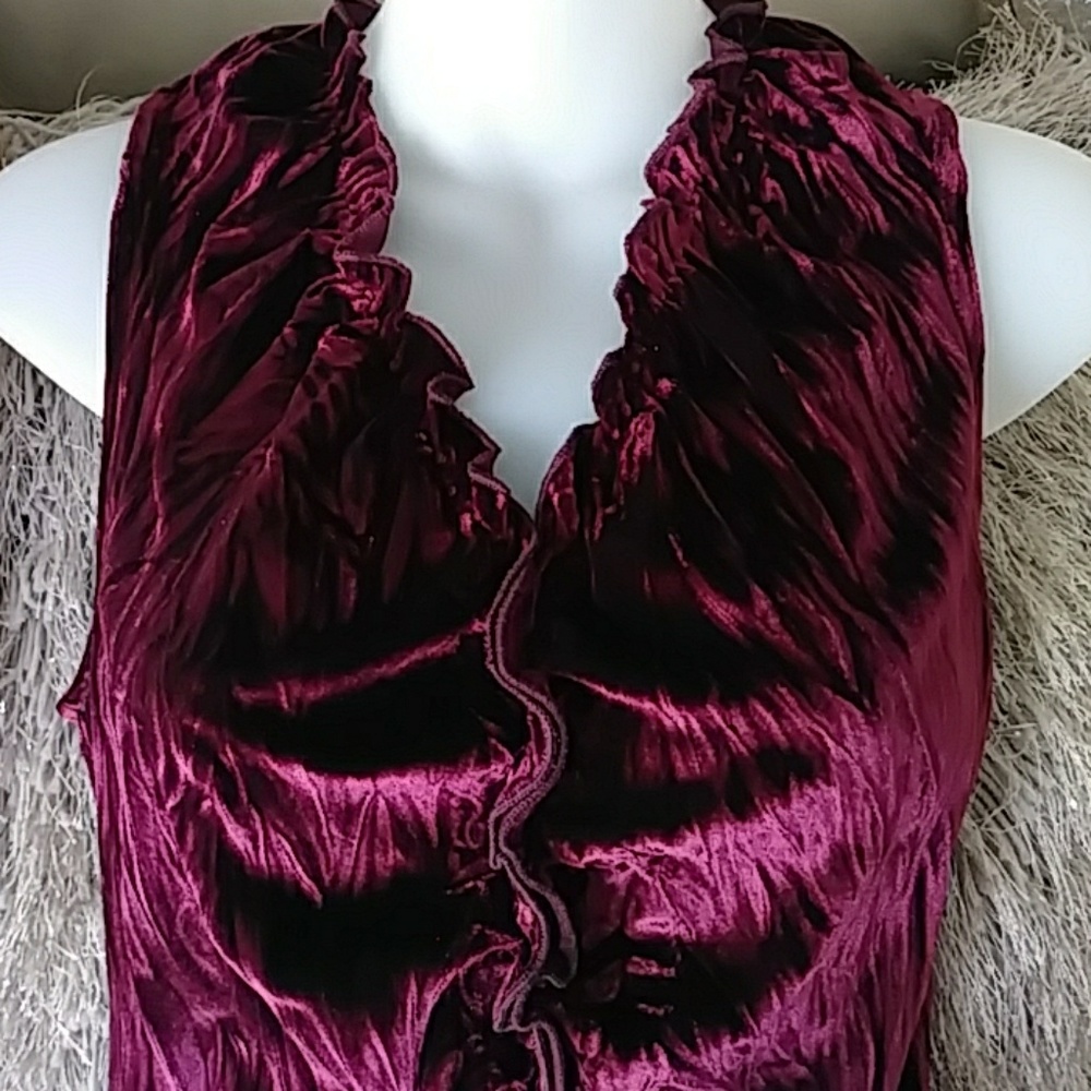 EXPRESS~CUTE RUFFLE WOMENS TOP SIZE L - Picture 2 of 8