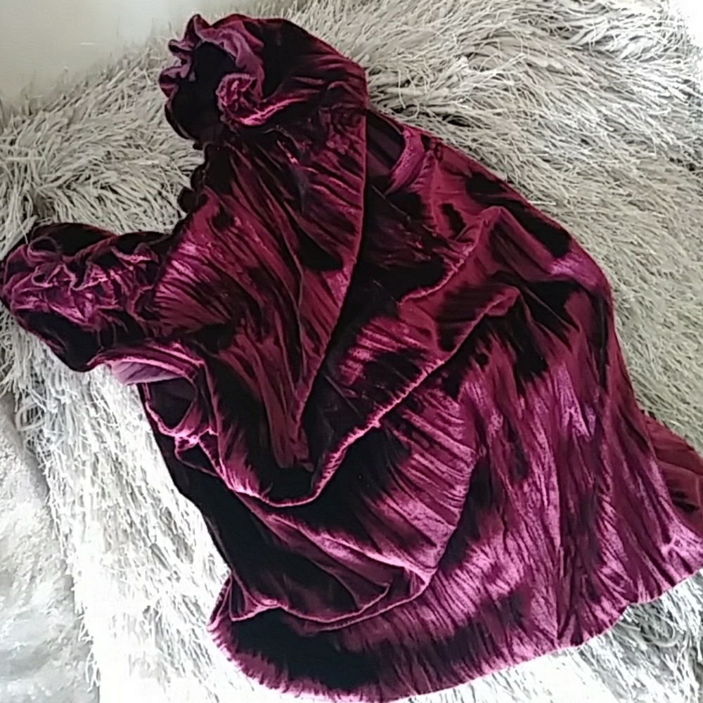 EXPRESS~CUTE RUFFLE WOMENS TOP SIZE L - Picture 7 of 8