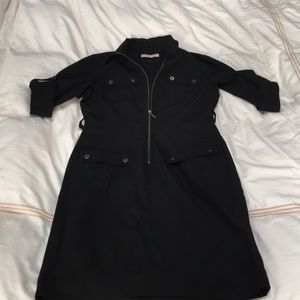 Michael Kors black zip dress