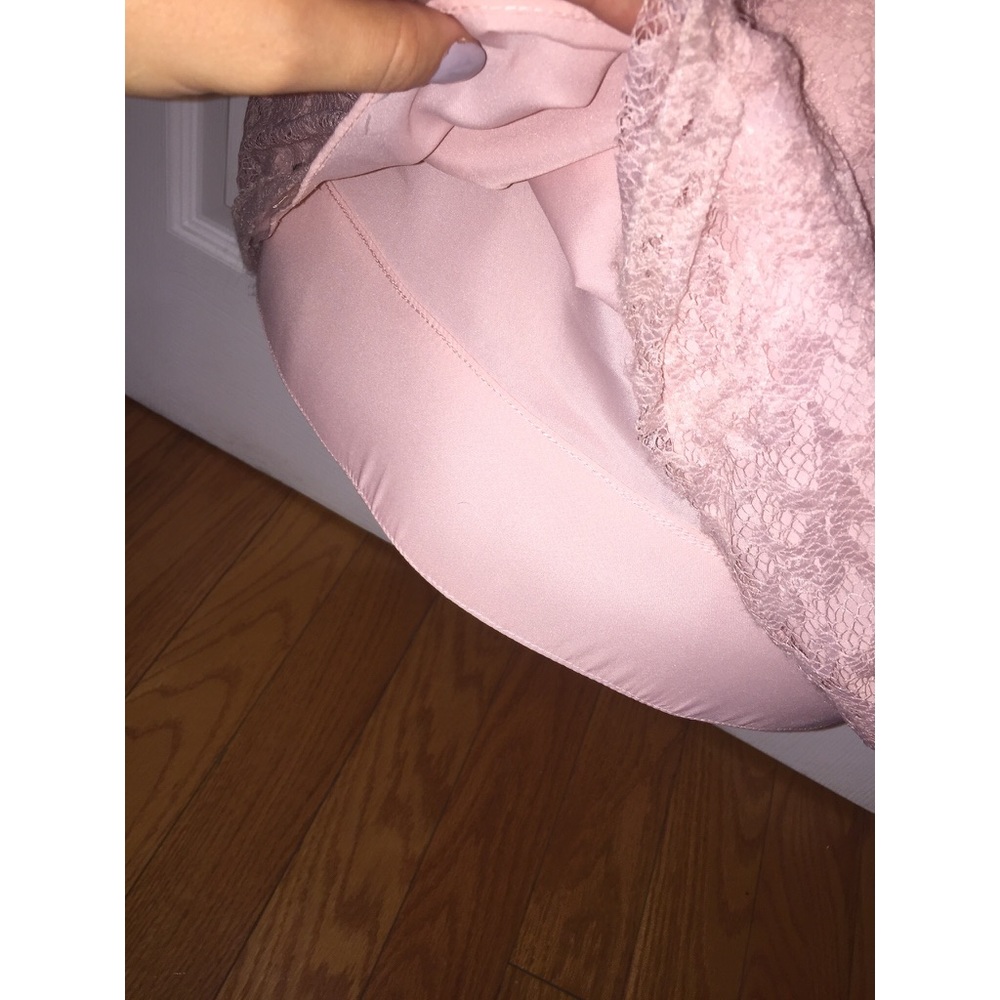 • Bari Jay Blush Pink Bridesmaid Dress • - Picture 5 of 8