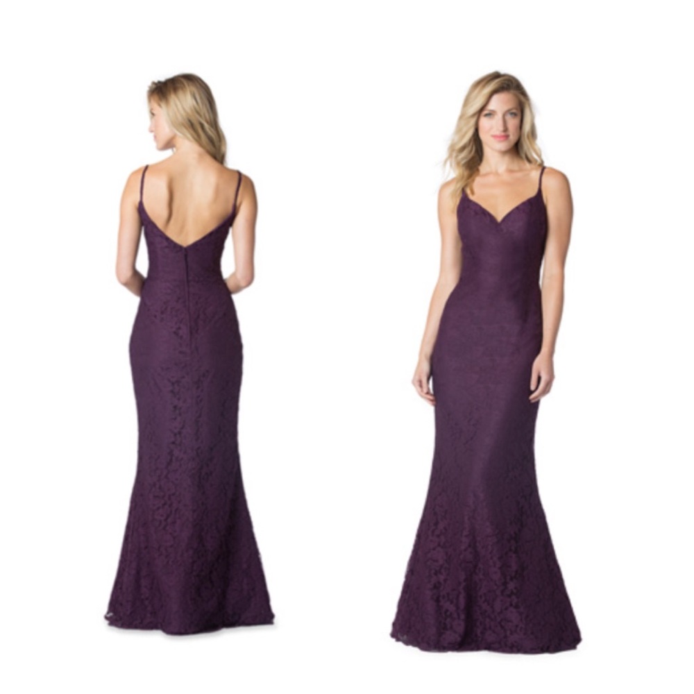 • Bari Jay Blush Pink Bridesmaid Dress • - Picture 7 of 8