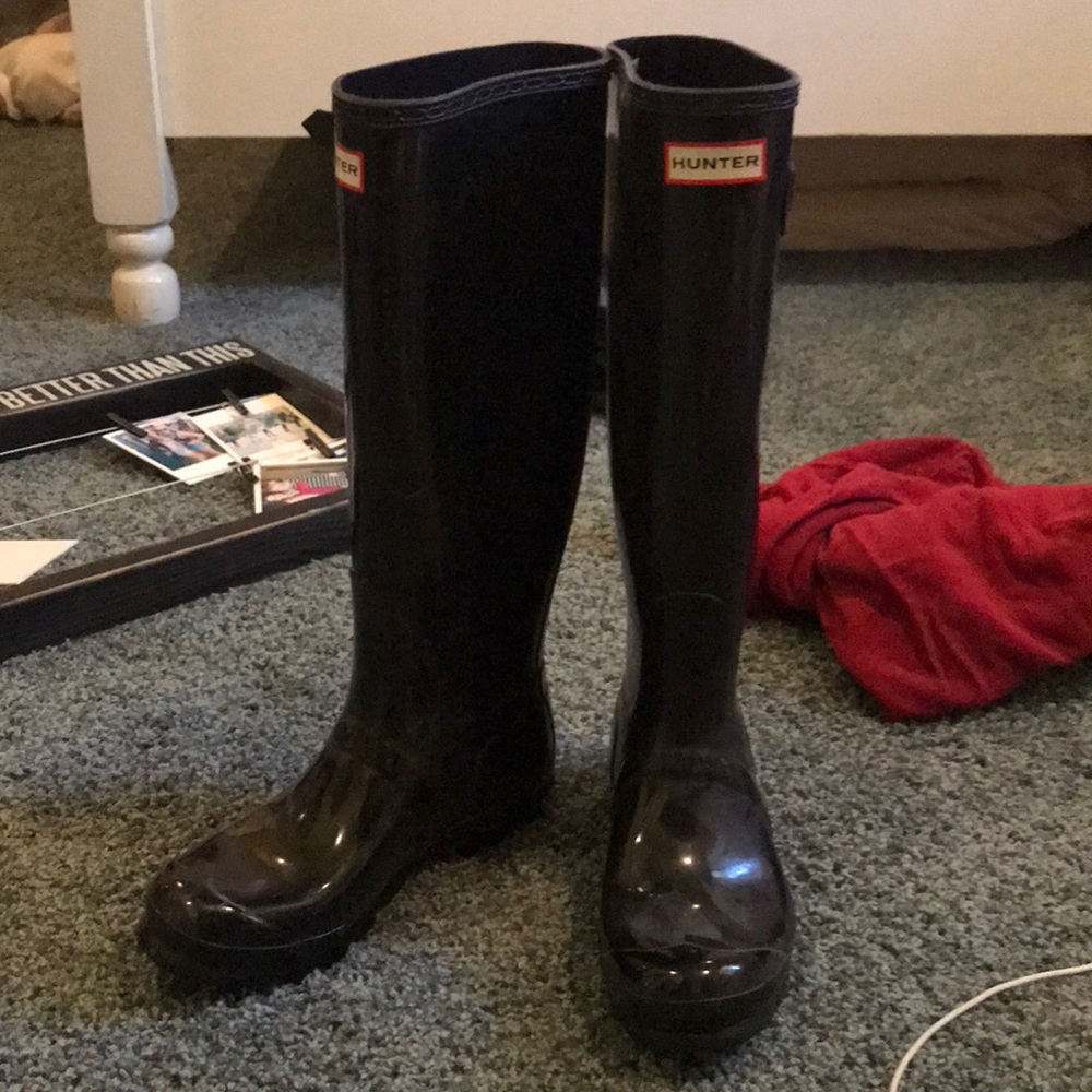 Hunter tall rain boots