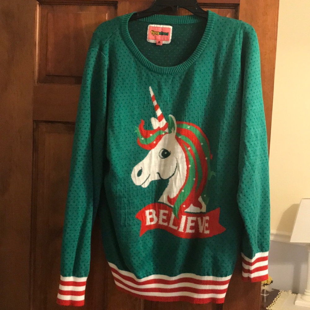 Tipsy Elves Tacky Christmas Sweater - WORN ONCE!