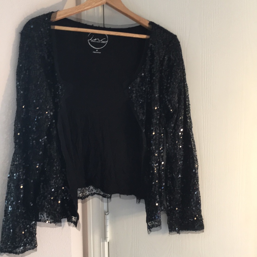 Perfect for the Holidays! Sequin Cardigan