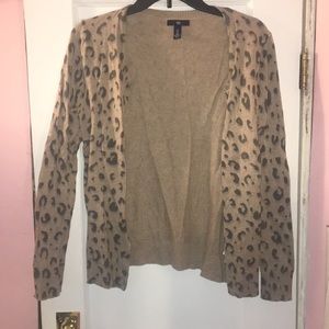 Gap Cheetah Print Cardigan
