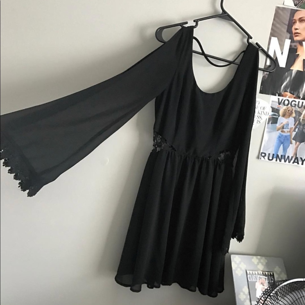 Black threads dress