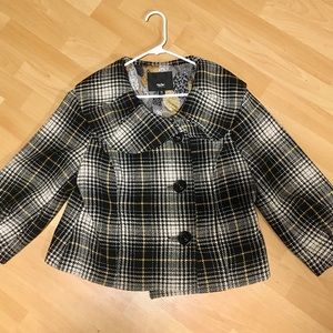 Mossimo Cropped Plaid Jacket XL