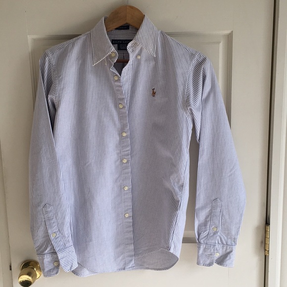 Ralph Lauren Tops - Purple Stripe Ralph Lauren Oxford, Classic Fit 6