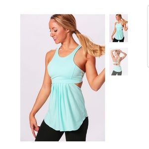 POPilates Goddess top - seafoam