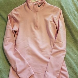 3 Nike Pro Fleece Lined 3/4 Zip Pullover Jacket