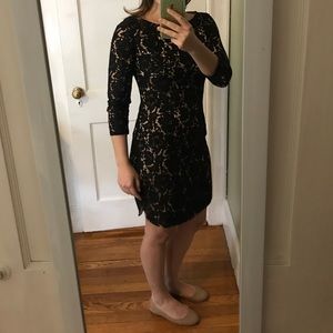Black lace Vince Camuto dress