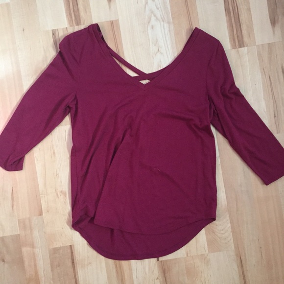 American Eagle Outfitters Tops - Maroon American Eagle Shirt