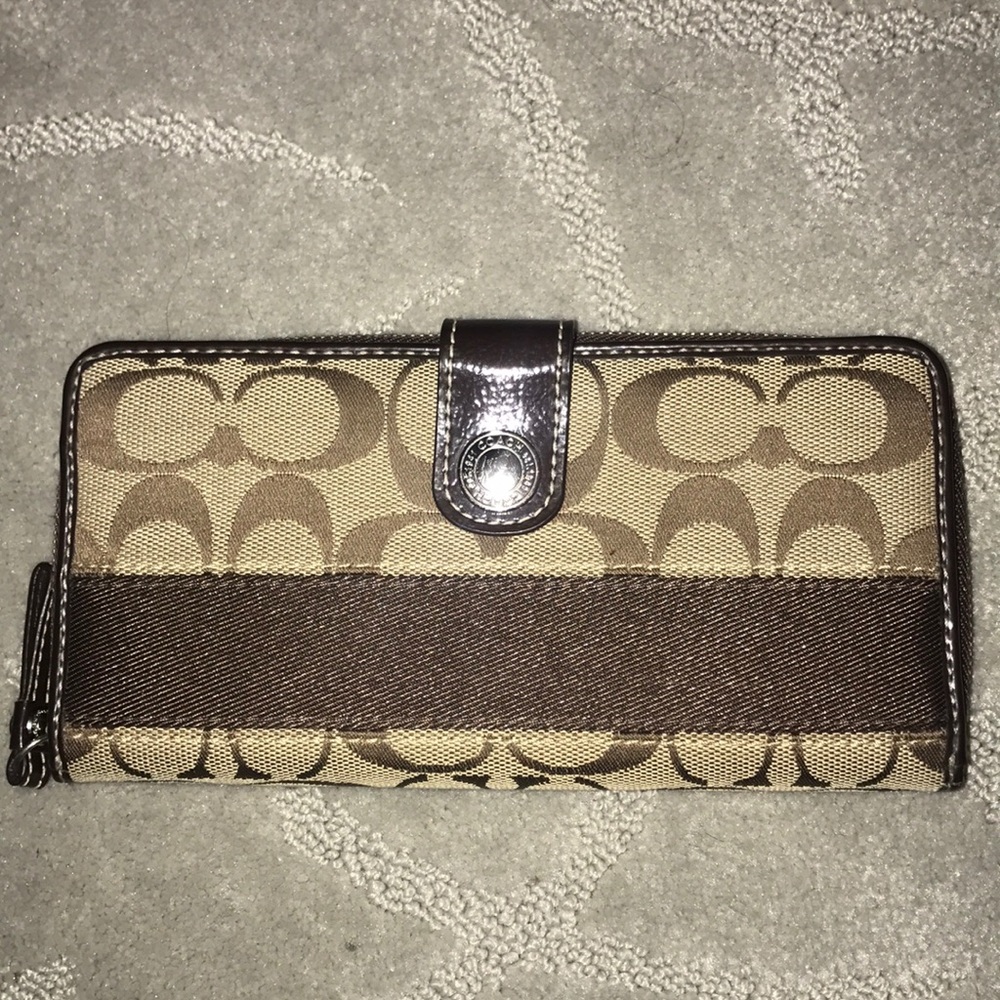 Coach Canvas Logo Wallet